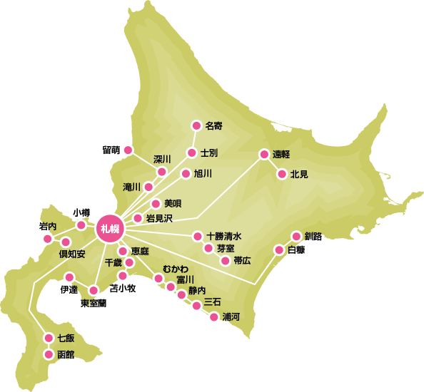 無料送迎バス運行ルート